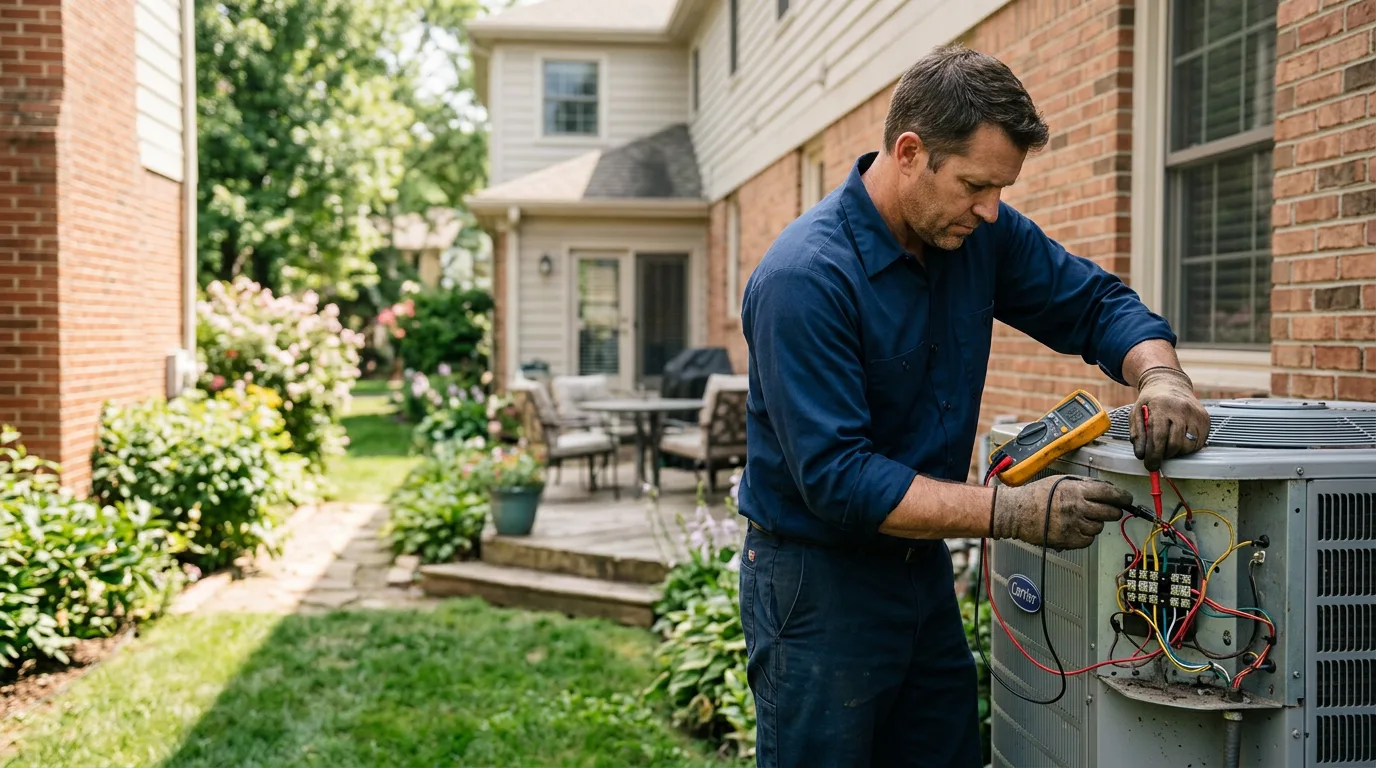 HVAC technician working near Binghamton, NY